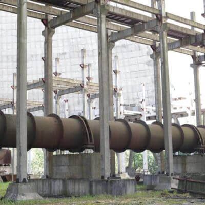 Chernobyl Abandoned Cooling Tower inside