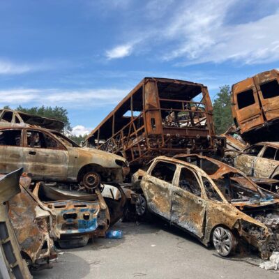 car graveyard Bucha