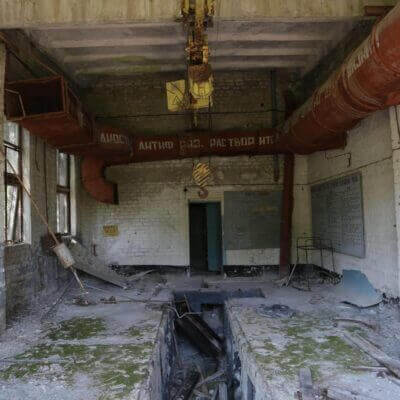 Chernobyl Duga Building inside