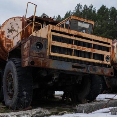 GRAVEYARD OF THE VEHICLES IN CHERNOBYL