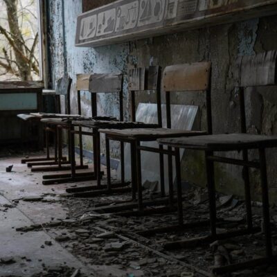 chairs in pripyat school